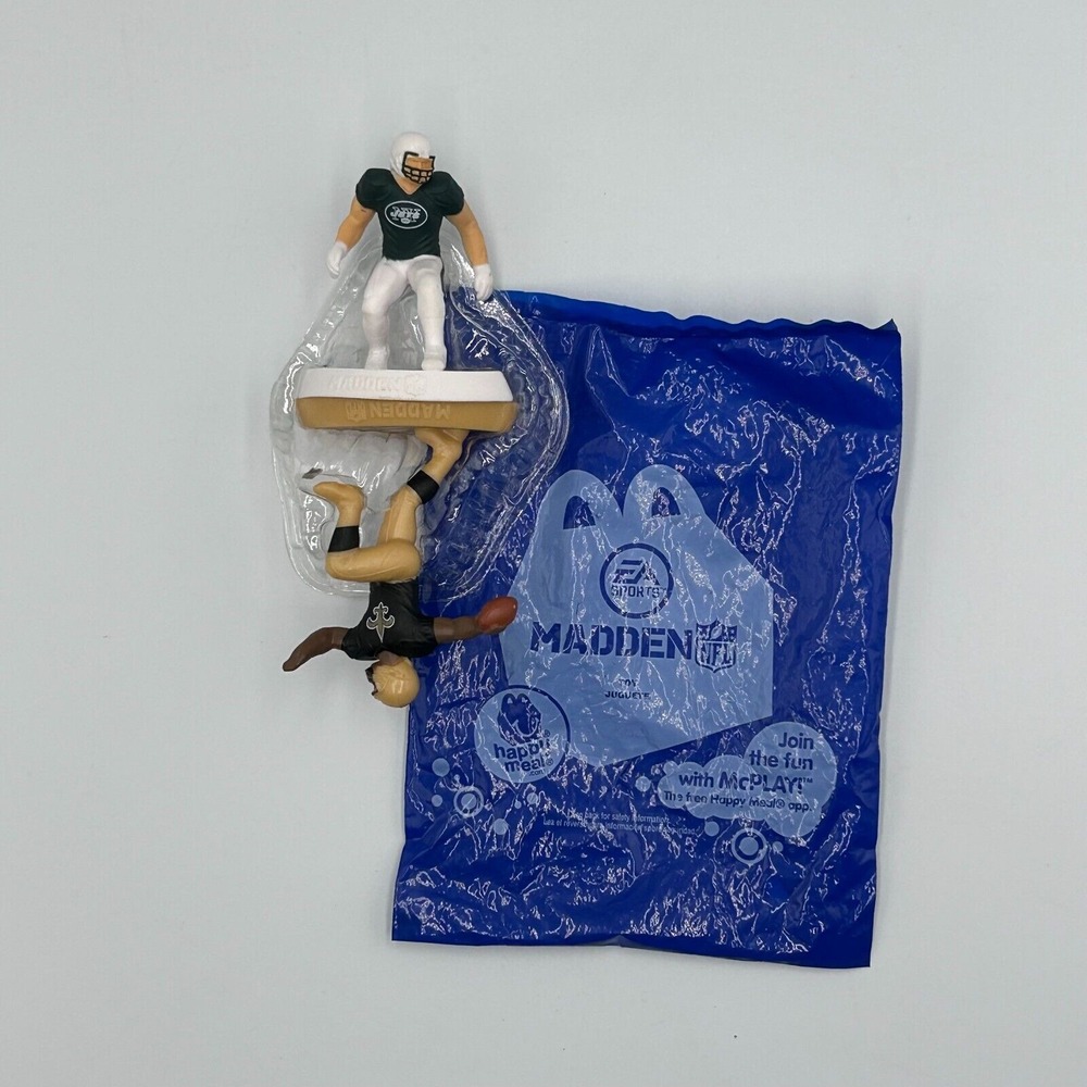 McDonald's 2014 NFL Madden Football Happy Meal Toys Saints / Jets New In Package - Picture 2 of 6